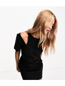 Calvin Klein Jeans - Vestito corto nero con cut-out - In esclusiva per ASOS