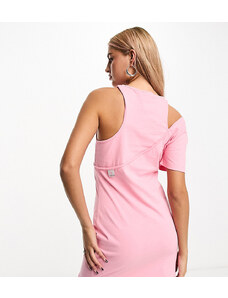 Calvin Klein Jeans - Vestito corto rosa con cut-out - In esclusiva per ASOS
