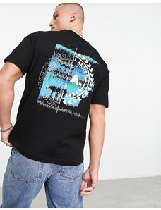 Marshall Artist - Surface To Air - T-shirt nera con stampa sul retro-Black