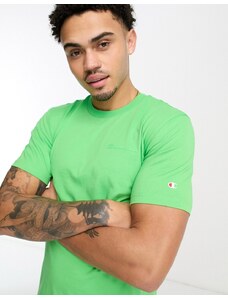Champion - Legacy - T-shirt verde con logo piccolo