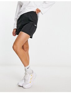 Nike - Pantaloncini cargo neri con tasche e logo-Black