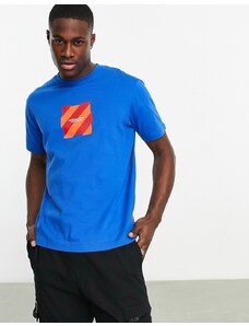 Marshall Artist - Chevron - T-shirt blu con riquadro del logo