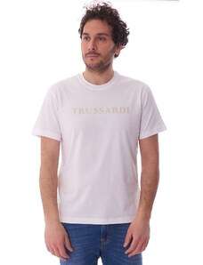 Trussardi Jeans T-SHIRT TRUSSARDI CON LOGO LETTERING, Colore Bianco