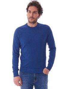 Trussardi Jeans MAGLIA TRUSSARDI IN FILO CON LOGO, Colore Bluette