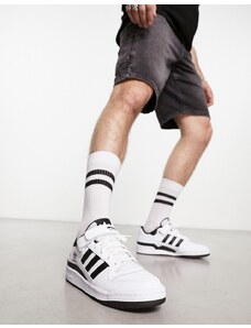 adidas Originals - Forum - Sneakers basse bianche e nere-Bianco