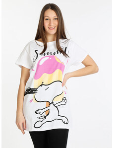 Sabor Mafalda e Snoopy Maxi T-shirt Donna Manica Corta