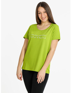 Coveri Moving T-shirt Manica Corta Donna Con Strass Verde Taglia L