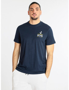 Navigare T-shirt Uomo In Cotone Manica Corta Blu Taglia Xl