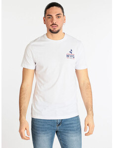 Navigare T-shirt Uomo In Cotone Manica Corta Bianco Taglia Xl