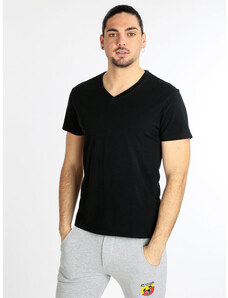 Guy T-shirt Manica Corta Uomo In Cotone Nero Taglia 3xl