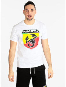 Abarth T-shirt Manica Corta Uomo Con Logo Bianco Taglia L