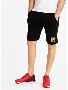 Abarth Bermuda Sportivi Da Uomo Con Logo Pantaloni e Shorts Nero Taglia S
