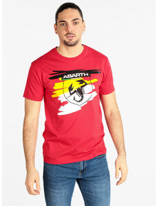 Abarth T-shirt Manica Corta Uomo In Cotone Rosso Taglia Xl