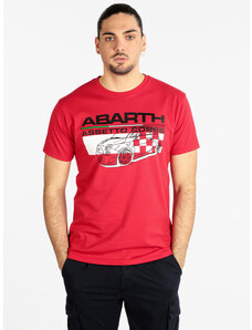 Abarth T-shirt Manica Corta Uomo Con Stampa Rosso Taglia L