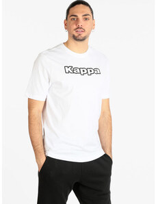 Kappa T-shirt Uomo Slim Fit In Cotone Manica Corta Bianco Taglia L