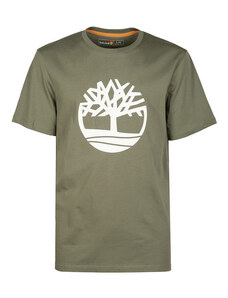 Timberland T-shirt Girocollo Manica Corta Uomo Verde Taglia S