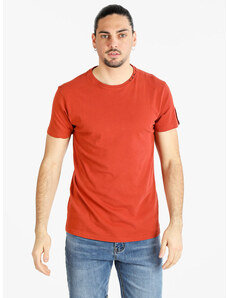 Baci & Abbracci T-shirt Uomo Manica Corta In Cotone Marrone Taglia Xl
