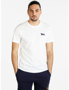 Lonsdale T-shirt In Cotone Manica Corta Da Uomo Bianco Taglia 3xl