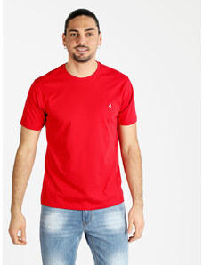Navigare T-shirt Uomo Manica Corta In Cotone Rosso Taglia L