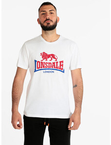 Lonsdale T-shirt Uomo Manica Corta Con Stampa Bianco Taglia Xl