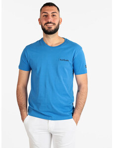 Renato Balestra T-shirt Uomo Manica Corta In Cotone Blu Taglia Xl