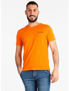 Renato Balestra T-shirt Uomo Manica Corta In Cotone Arancione Taglia Xxl