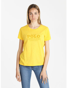 U.S. Grand Polo T-shirt Manica Corta Donna Con Scritta Giallo Taglia S
