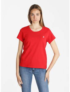 U.S. Grand Polo T-shirt Manica Corta Donna Monocolore Rosso Taglia L
