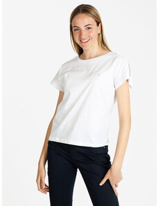 U.S. Grand Polo T-shirt Manica Corta Donna In Cotone Bianco Taglia L