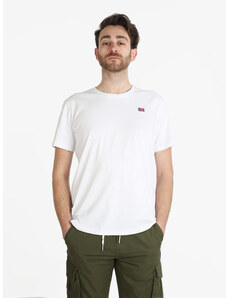 Norway T-shirt Uomo In Cotone Manica Corta Bianco Taglia Xl