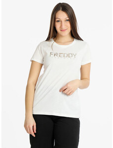 Freddy T-shirt Manica Corta Donna Con Scritta Bianco Taglia L