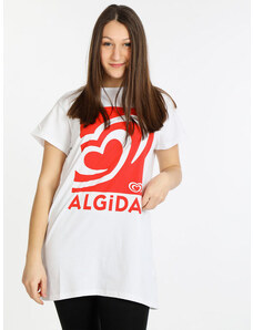 Algida Maxi T-shirt Donna Manica Corta Con Stampe