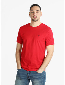 Coveri Moving T-shirt Manica Corta Uomo In Cotone Rosso Taglia Xl