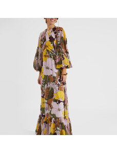 La DoubleJ Dresses gend - Eve Dress Big Flower Rose L 100% Polyester