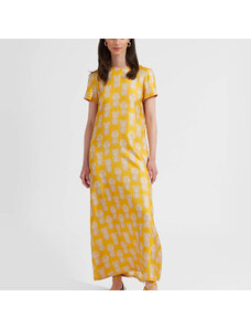 La DoubleJ Dresses gend - Swing Dress Pineapple Sunflower L 100% Silk