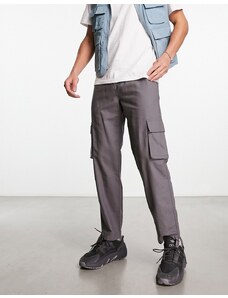 New Look - Pantaloni cargo leggeri grigio scuro