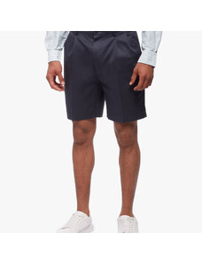Brooks Brothers Shorts stretch con pince frontali - male Pantaloncini e Tuta Navy 38