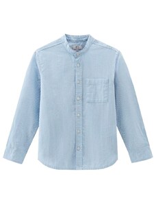 Woolrich Camicia da bambino in misto lino e cotone