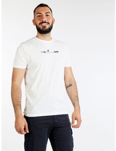 U.S. Grand Polo T-shirt Uomo Manica Corta Con Scritta Bianco Taglia Xl
