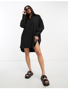Threadbare - Sheila - Vestito camicia corto nero-Black