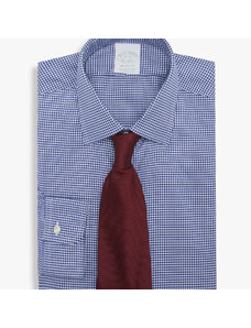 Brooks Brothers Camicia Blu Slim Fit Non-Iron in cotone stretch con collo Ainsley - male Camicie eleganti Blu 18