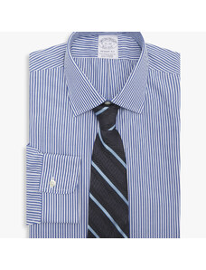 Brooks Brothers Camicia Blu Regular Fit Non-iron in cotone con collo Ainsley - male Camicie eleganti Blu 17