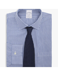 Brooks Brothers Camicia Blu Regular Fit Non-Iron in cotone con collo Ainsley - male Camicie eleganti Blu 17
