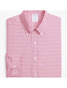 Brooks Brothers Camicia elegante Regent regular fit in cotone Oxford non-iron, colletto button-down - male Acquista per colore Quadri rosa 14H