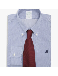 Brooks Brothers Camicia Blu Slim Fit Non-Iron con colletto Button Down - male Camicie eleganti Blu 17