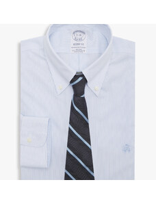 Brooks Brothers Camicia Blu Regular Fit Non-Iron in cotone con collo Button-Down - male Camicie eleganti Blu 16H