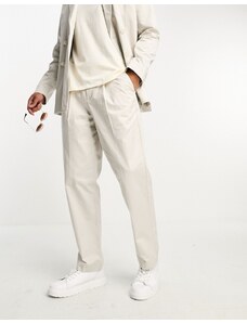 Jack & Jones Premium - Pantaloni da abito comodi color crema-Neutro