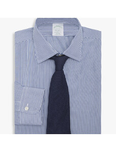 Brooks Brothers Camicia Blu Slim Fit Non-Iron in cotone con collo Ainsley - male Camicie eleganti Blu 16H