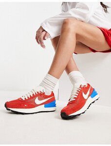Nike - Waffle One - Sneakers vintage rosse e blu foto-Rosso