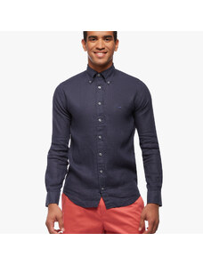 Brooks Brothers Camicia sportiva Milano Slim-fit in lino - male Camicie sportive Navy M